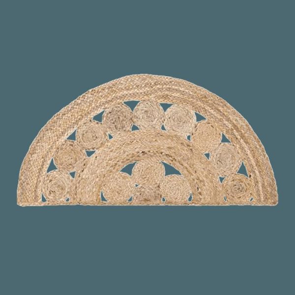 Jute Rugs | Half Circle Of Life Accent Jute Rug Accent Rugs Accent Rugs