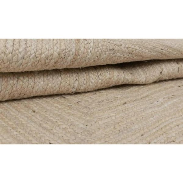 Jute Rugs | Handmade Scalloped Jute Rug – Natural White, 2′ x 3′ Jute Rugs Jute Rugs