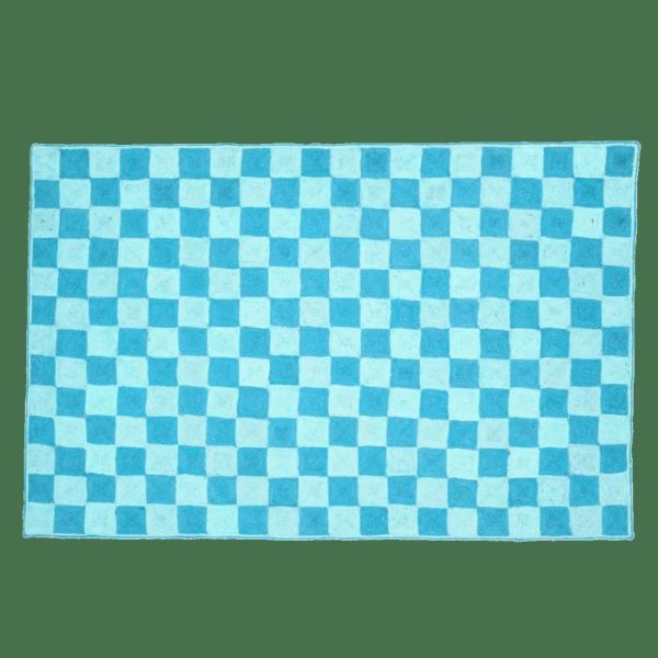 Jute Rugs | Light Blue Checker Jute Rug, 2′ x 3′ Jute Rugs Jute Rugs