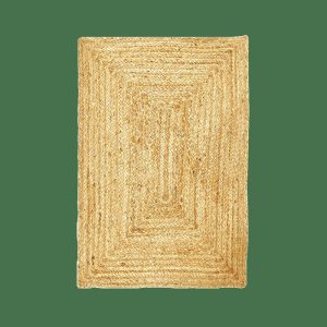 Jute Rugs | Natural Braided Rectangular Jute Rug, 2′ x 3′ Jute Rugs Jute Rugs