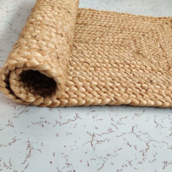 Jute Rugs | Natural Braided Rectangular Jute Rug, 2′ x 3′ Jute Rugs Jute Rugs