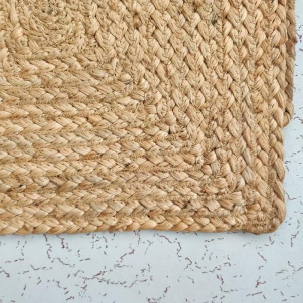 Jute Rugs | Natural Braided Rectangular Jute Rug, 2′ x 3′ Jute Rugs Jute Rugs