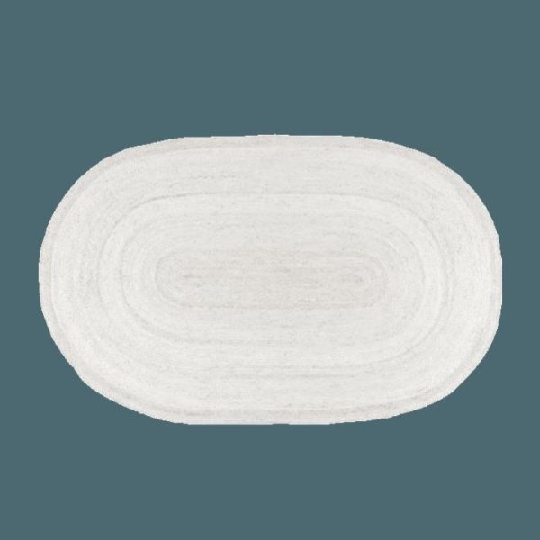 Jute Rugs | Off White Oval Braided Jute Rug, 2′ x 3′ Jute Rugs Jute Rugs