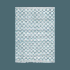 Jute Rugs | Sky Blue Checkered Jute Rug With Fringe, 2′ x 3′ Jute Rugs Jute Rugs