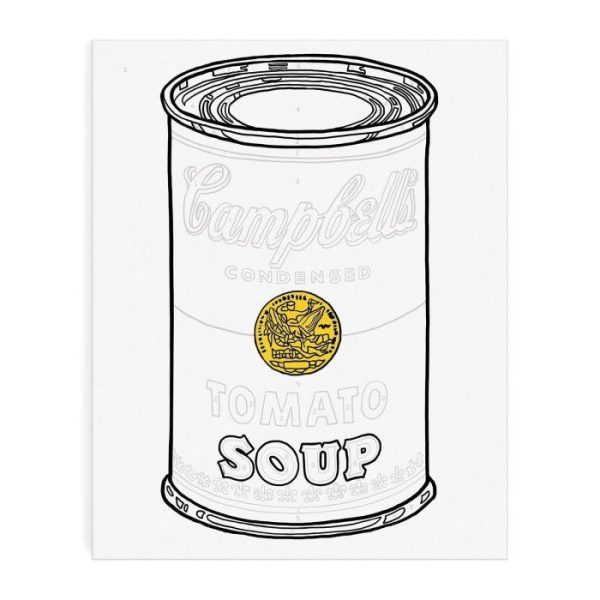 Lifestyle | Andy Warhol Soup Can Paint By Number Kit Home Decoration Lifestyle