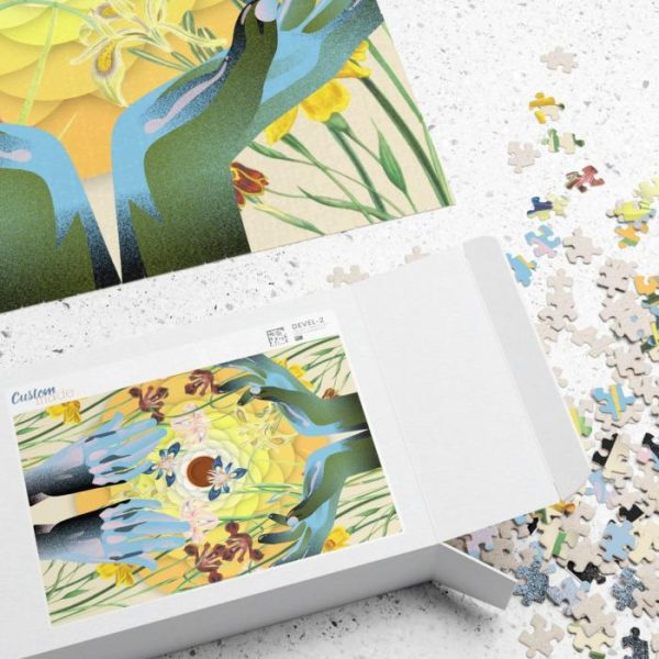 Lifestyle | Come With Me Blue Hands Puzzle Home Decoration Lifestyle