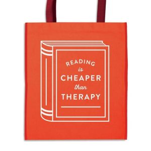 Lifestyle | Reading Is Cheaper Than Therapy Reusable Shopping Bag Home Decoration Lifestyle