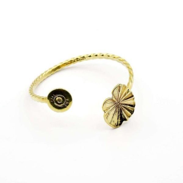 Lifestyle | Recycled Bullet Brass Lotus Leaf Bangle Home Decoration Lifestyle