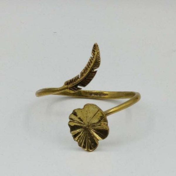 Lifestyle | Recycled Bullet Brass Lotus Leaf Bangle Home Decoration Lifestyle