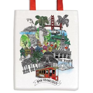 Lifestyle | San Francisco Canvas Tote Bag Home Decoration Lifestyle