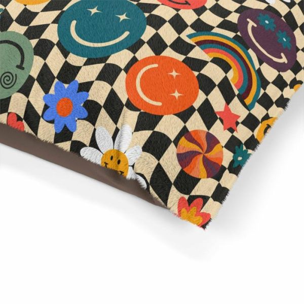 Lifestyle | Smiley Emoji Funky Pet Bed, 40" × 30" Home Decoration Lifestyle