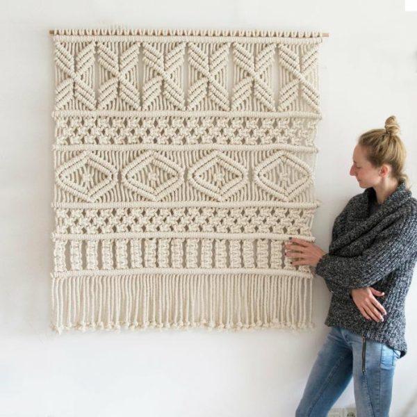 Macrame Wall Art | Ava Large Macrame Wall Hanging Macrame Wall Art Macrame Wall Art