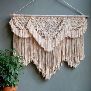 Macrame Wall Art | Bird Eyes Bohemian Wall Hanging Macrame Macrame Wall Art Macrame Wall Art