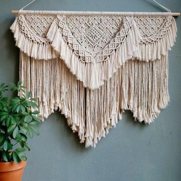 Macrame Wall Art | Bird Eyes Bohemian Wall Hanging Macrame Macrame Wall Art Macrame Wall Art