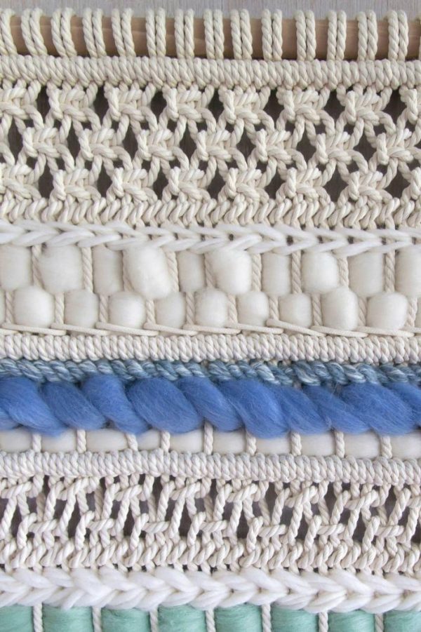 Macrame Wall Art | Dianne Macrame Wall Hanging – Pastel Colored Wall Art Macrame Wall Art Macrame Wall Art