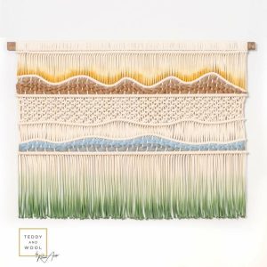 Macrame Wall Art | Jane Hand Dyed Wall Hanging Macrame Macrame Wall Art Macrame Wall Art