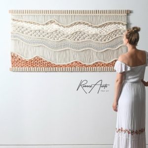 Macrame Wall Art | Kim Vegan Handmade Textile Art Wall Macrame Tapestry Macrame Wall Art Macrame Wall Art