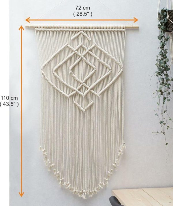 Macrame Wall Art | Macrame Wall Tapestry – Fiber Art Piece – "Ida" Macrame Wall Art Macrame Wall Art