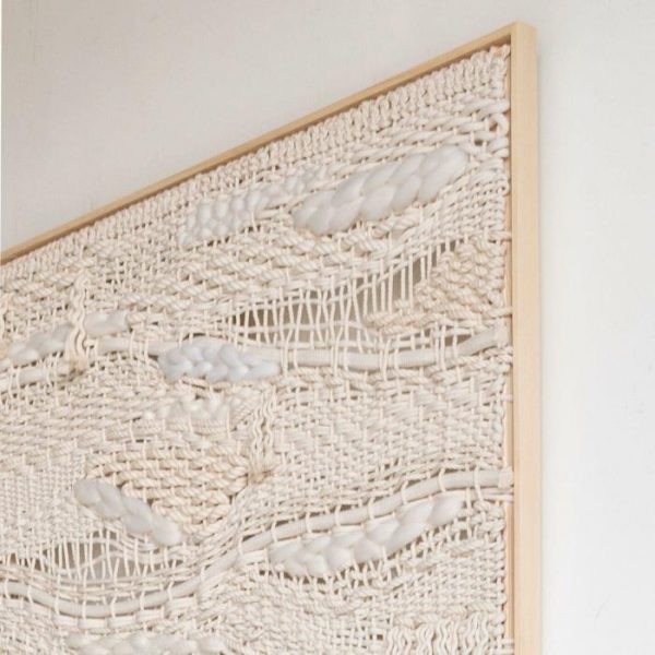 Macrame Wall Art | Recycled Framed Macrame Wall Hanging – Miyaa Macrame Wall Art Macrame Wall Art