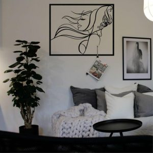 Metal Wall Art | Beauty Wind Minimalist Metal Wall Art, 24"W x 19"H/60x48cm inches Wall Metal Wall Art