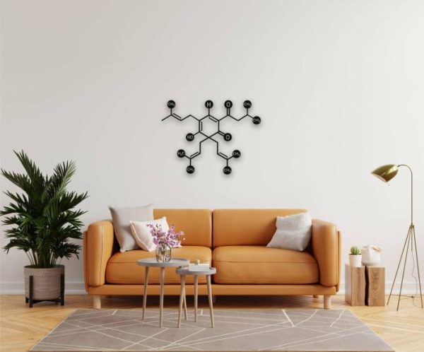 Metal Wall Art | Beer Molecule Metal Wall Art Metal Wall Art Metal Wall Art