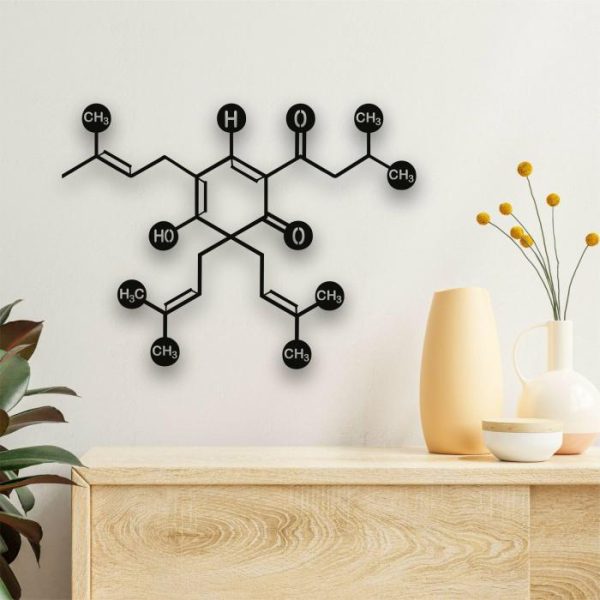 Metal Wall Art | Beer Molecule Metal Wall Art Metal Wall Art Metal Wall Art