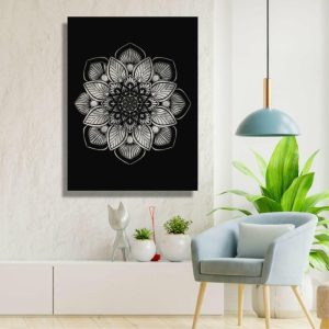 Metal Wall Art | Mandala Art Metal Wall Hanging Decor, 16" W x 24" H / 60 x 45 cm Metal Wall Art Metal Wall Art