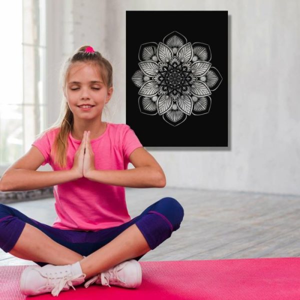 Metal Wall Art | Mandala Art Metal Wall Hanging Decor, 16" W x 24" H / 60 x 45 cm Metal Wall Art Metal Wall Art