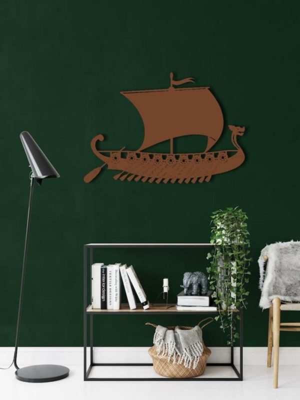 Metal Wall Art | Pirate Ship Metal Wall Decor, 24"W x 19"H/60x48cm inches Metal Wall Art Metal Wall Art