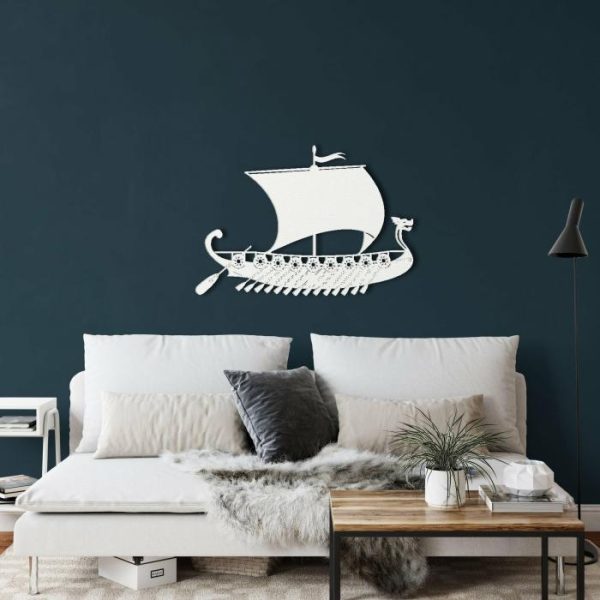 Metal Wall Art | Pirate Ship Metal Wall Decor, 24"W x 19"H/60x48cm inches Metal Wall Art Metal Wall Art