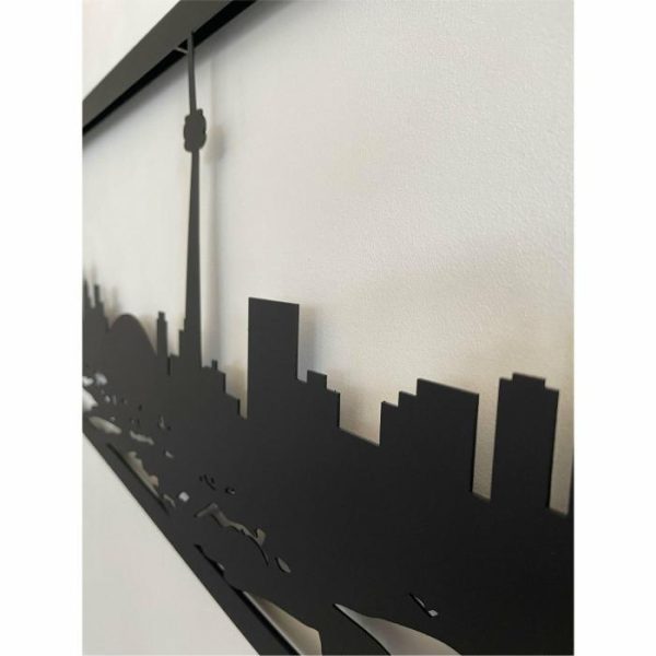 Metal Wall Art | Toronto Skyline Metal Wall Art, 40"W x 14"H/100x35cm inches Metal Wall Art Metal Wall Art