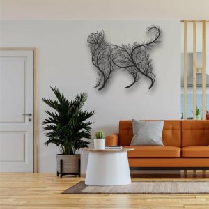 Metal Wall Art | Tree Cat Metal Wall Decor, 39"W x 34"H/100x86cm inches Metal Wall Art Metal Wall Art