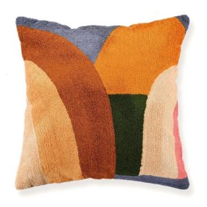 One Of A Kind Pillows | Abstract Sunburnt Embroidered Cotton Pillow Case Natural Fiber Pillows Natural Fiber Pillows