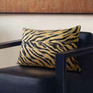 One Of A Kind Pillows | Asian Tiger Stripe Jacquard Throw Pillow Cover One Of A Kind Pillows One Of A Kind Pillows