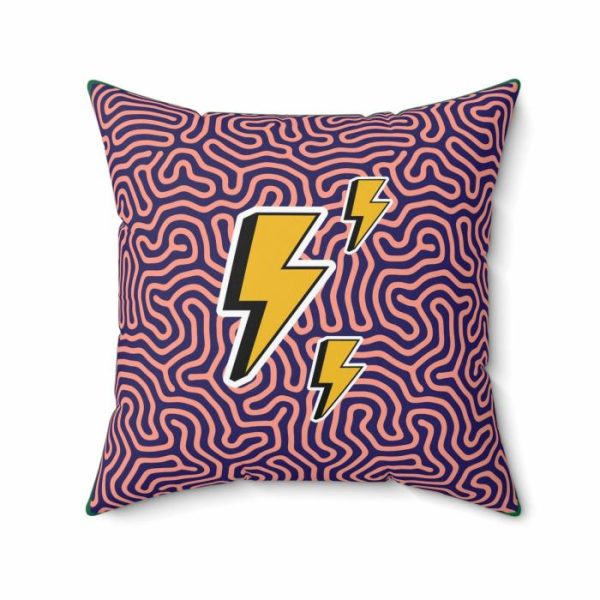 One Of A Kind Pillows | Funky Lightning Throw Pillow One Of A Kind Pillows One Of A Kind Pillows