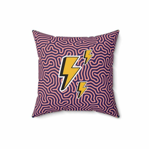 One Of A Kind Pillows | Funky Lightning Throw Pillow One Of A Kind Pillows One Of A Kind Pillows