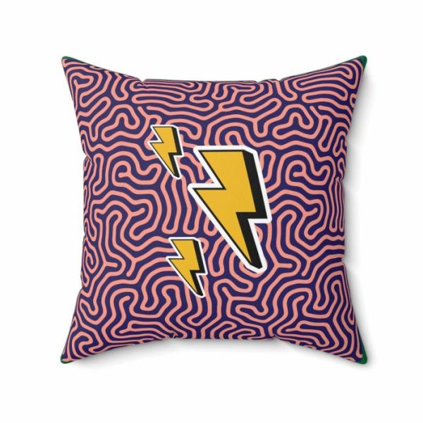 One Of A Kind Pillows | Funky Lightning Throw Pillow One Of A Kind Pillows One Of A Kind Pillows