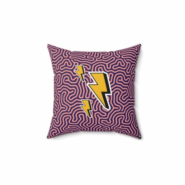 One Of A Kind Pillows | Funky Lightning Throw Pillow One Of A Kind Pillows One Of A Kind Pillows