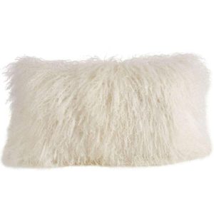 One Of A Kind Pillows | Genuine Mongolian Wool Lumbar Pillow Cover Natural Fiber Pillows Natural Fiber Pillows