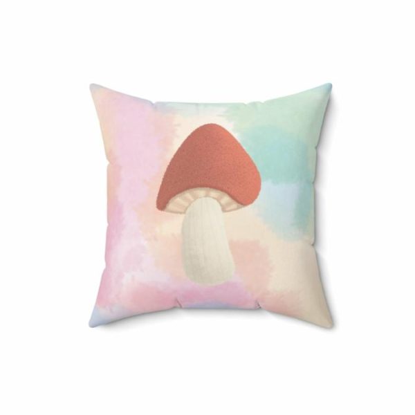 One Of A Kind Pillows | Vintage Inspired Mushroom Throw Pillow One Of A Kind Pillows One Of A Kind Pillows