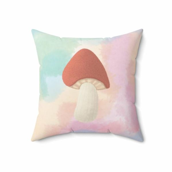 One Of A Kind Pillows | Vintage Inspired Mushroom Throw Pillow One Of A Kind Pillows One Of A Kind Pillows