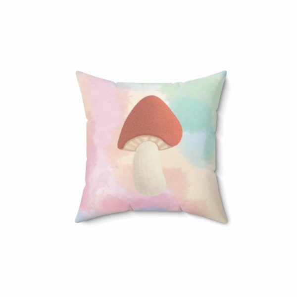 One Of A Kind Pillows | Vintage Inspired Mushroom Throw Pillow One Of A Kind Pillows One Of A Kind Pillows