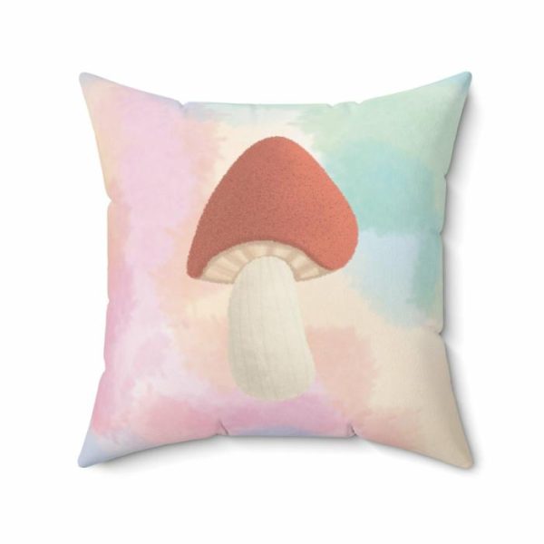 One Of A Kind Pillows | Vintage Inspired Mushroom Throw Pillow One Of A Kind Pillows One Of A Kind Pillows