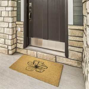 Outdoor | Blooming Rose Door Mat, 36×24 Home Decoration Outdoor