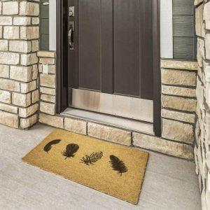 Outdoor | Feathers Door Mat, 36×24 Home Decoration Outdoor