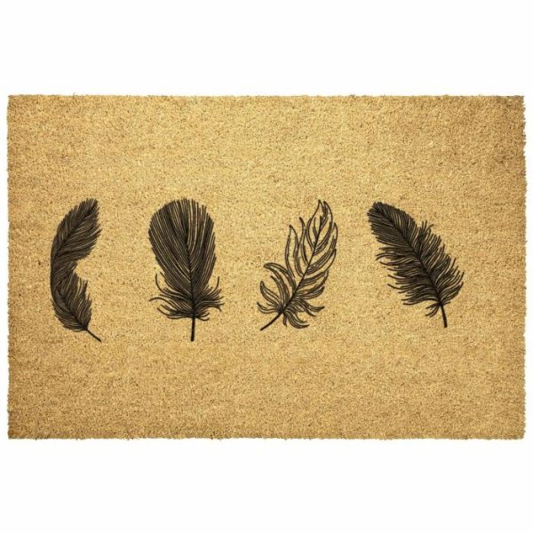 Outdoor | Feathers Door Mat, 36×24 Home Decoration Outdoor