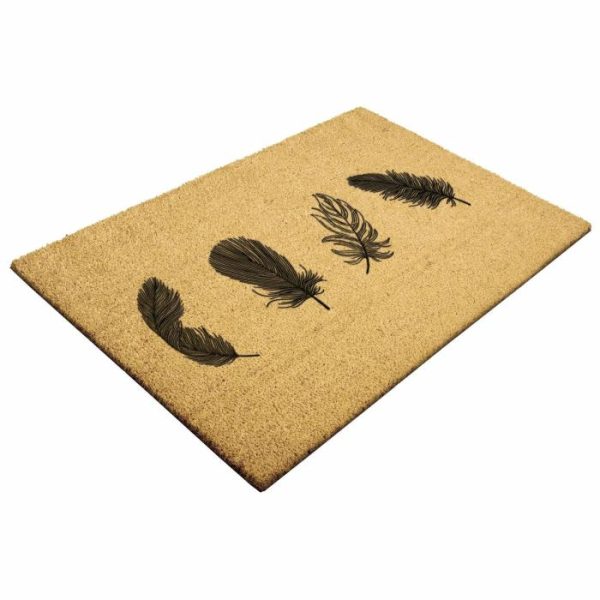 Outdoor | Feathers Door Mat, 36×24 Home Decoration Outdoor