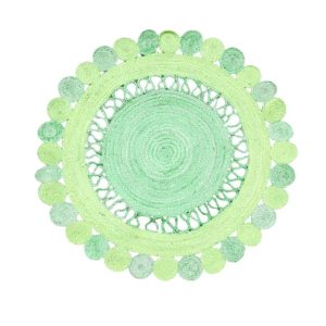 Round Rugs | Maia Round And Round Jute Rug – Green, 3′ x 3′ Round Rugs Round Rugs