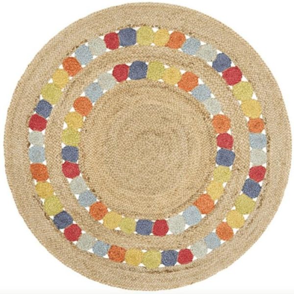 Round Rugs | Motley Braided Round Jute Rug, 2′ x 2′ Jute Rugs Jute Rugs