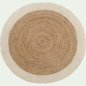 Round Rugs | White Trim Round Jute Rug, 2′ x 2′ Jute Rugs Jute Rugs